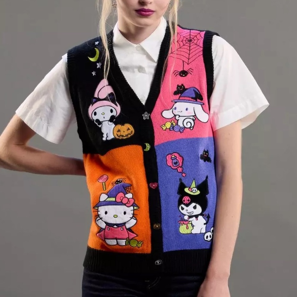 Hello Kitty And Friends‎ Halloween Grid Sweater Vest Hot Topic